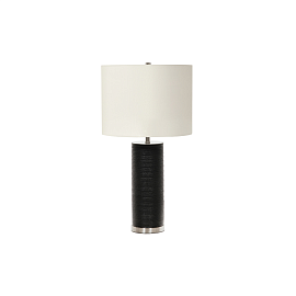 Настольная лампа RIPPLE-TL-BLK-W, Настольные лампы Классический/Современный/Американский | Сталь Лён/Смола.