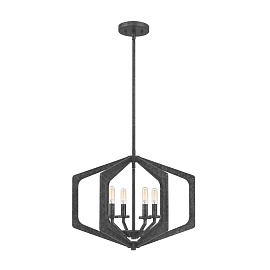 Подвесной светильник QZ-VANGUARD-4P-OK, Подвесные светильники Ар-деко/Неоклассический | Сталь | Графит/Черный.