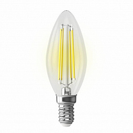 Лампа светодиодная Voltega E14 6,5W 2800K прозрачная VG10-C35E14warm9W-F 7134, Лампы.
