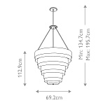 Подвесной светильник QN-ECHELON-8P. Бренд: Hinkley. Подвесные светильники