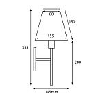 Бра Elstead Lighting LUCERNE-1LT. Бренд: Elstead Lighting. Бра