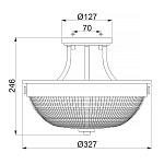 Потолочный светильник Quoizel QZ-MANTLE-SF-IS. Бренд: Quoizel. Потолочные светильники