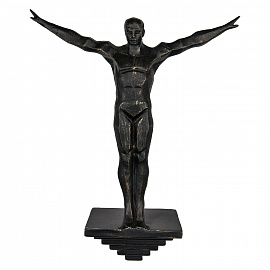 06031 Скульптура Джампер, Настенный декор | Алюминий Стекло.
