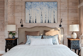 Дом у реки. Сочетание деревенских мотивов и современной классики