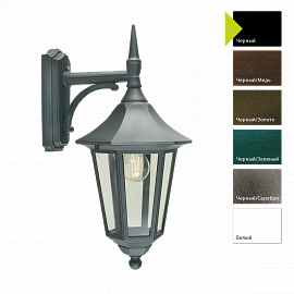 Настенный фонарь MODENA 351, Настенные фонари Классический | Бронза/Зеленый/Серый Прозрачный.