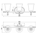 Бра для ванных комнат Hinkley HK-BLYTHE3-BATH. Бренд: Hinkley. Бра для ванных комнат