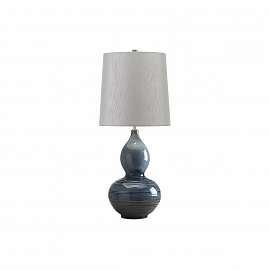 Настольная лампа LAPIS-GOURD-TL, Настольные лампы Ар-деко/Фьюжн | Керамика | Синий Серый | Прихожая, спальня, гостиная, столовая.