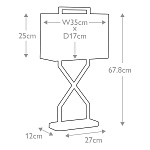 Настольная лампа Elstead Lighting CROSS-TL-IVORY. Бренд: Elstead Lighting. Настольные лампы