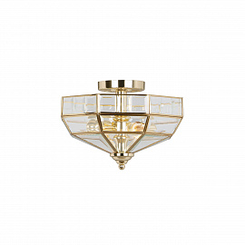 Потолочный светильник OLD-PARK-PB, Потолочные светильники Неоклассический | Золото /Латунь Прозрачный | Прихожая, спальня, гостиная, столовая.