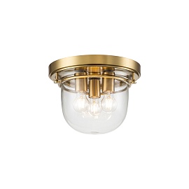 Потолочный светильник для ванных комнат QZ-WHISTLING-F-BB, Потолочные светильники для ванных комнат Современный/Прованс/Американский | Сталь Стекло | Золото /Латунь Прозрачный.