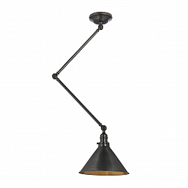Подвесной светильник PV-GWP-OB, Подвесные светильники Ретро/Индустриальный | Сталь | Графит/Черный | Прихожая, спальня, гостиная, столовая.