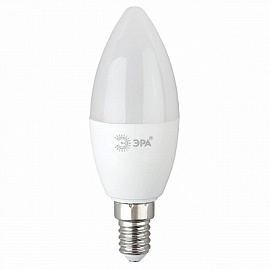Лампа светодиодная ЭРА E14 6W 6500K матовая B35-6W-865-E14 R Б0045339, Лампы.