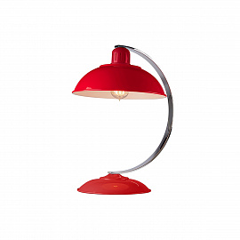 Настольная лампа FRANKLIN-RED, Настольные лампы Лофт/Эклектика | Красный | Прихожая, спальня, гостиная, столовая.
