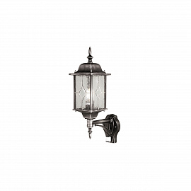 Настенный фонарь WX1-PIR, Настенные фонари Классический | Серебро/Чёрный | Уличный свет.