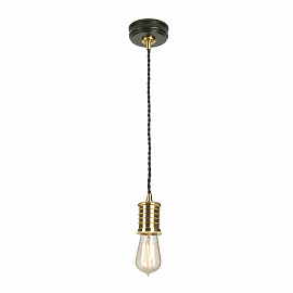 Подвесной светильник DOUILLE-P-BPB, Подвесные светильники | Медь полированная/Чёрный.